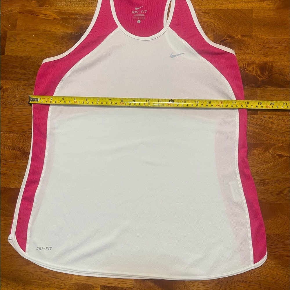 Nike Dri-Fit Racerback Tank – Pink & White | L - Picture 3 of 8